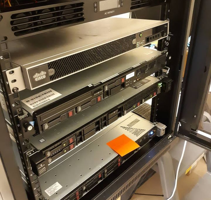 Network Switch Rack Installation